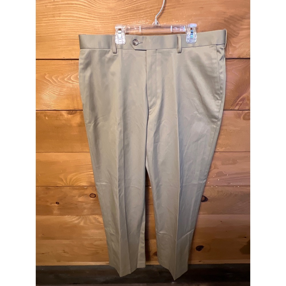 Jack Nicklaus Club House Dress Twill Pants Khaki Stretch Comfort Waist 36X30 NWT